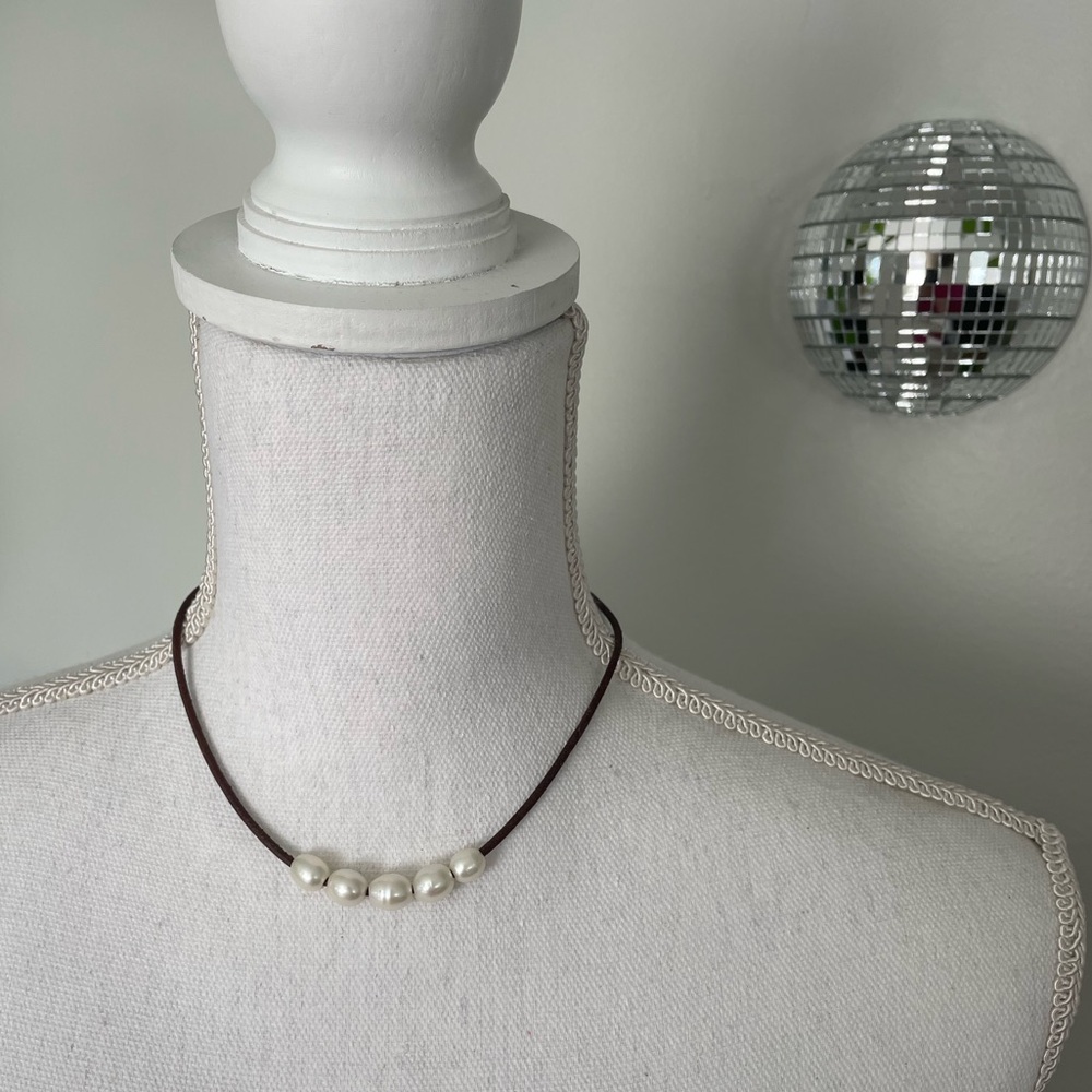 Bohemian Pearl Choker Necklace